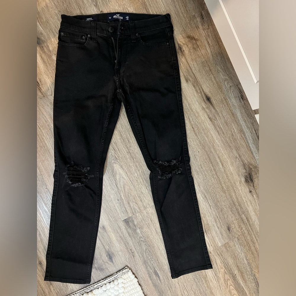Hollister Black Ripped Skinny Jeans